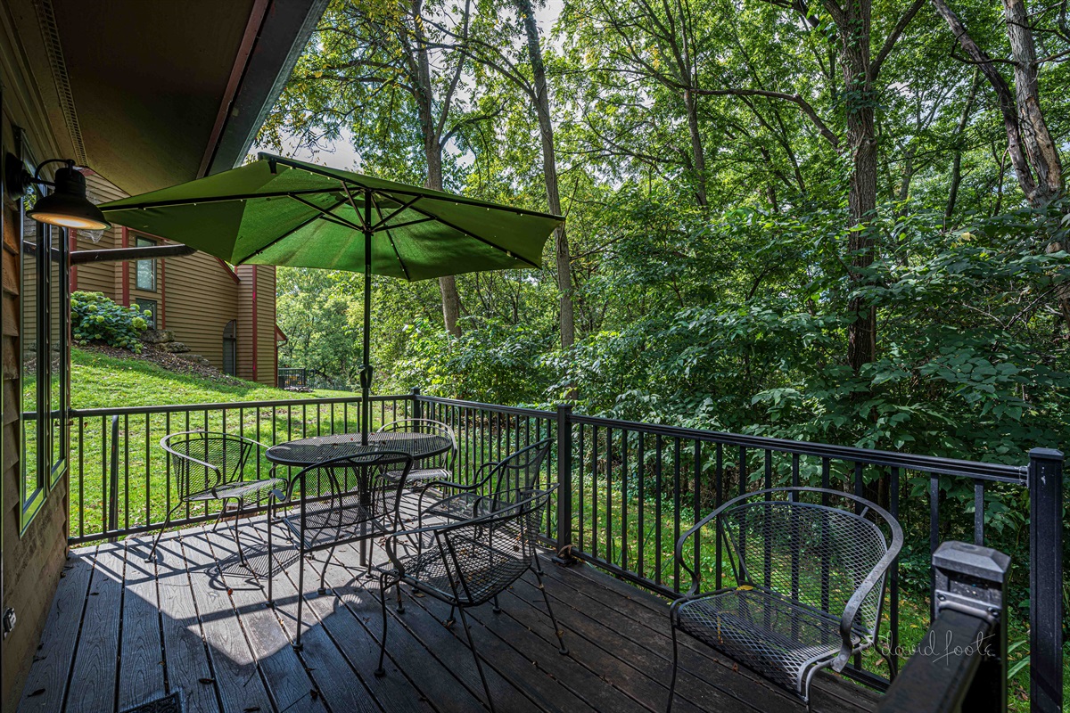 Enjoy breakfast or lunch on your own private balcony w/gas grill