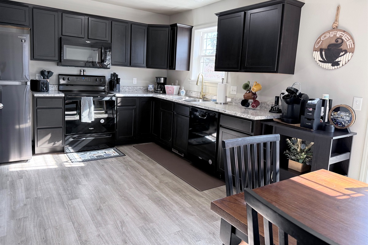 Full kitchen with space to move
