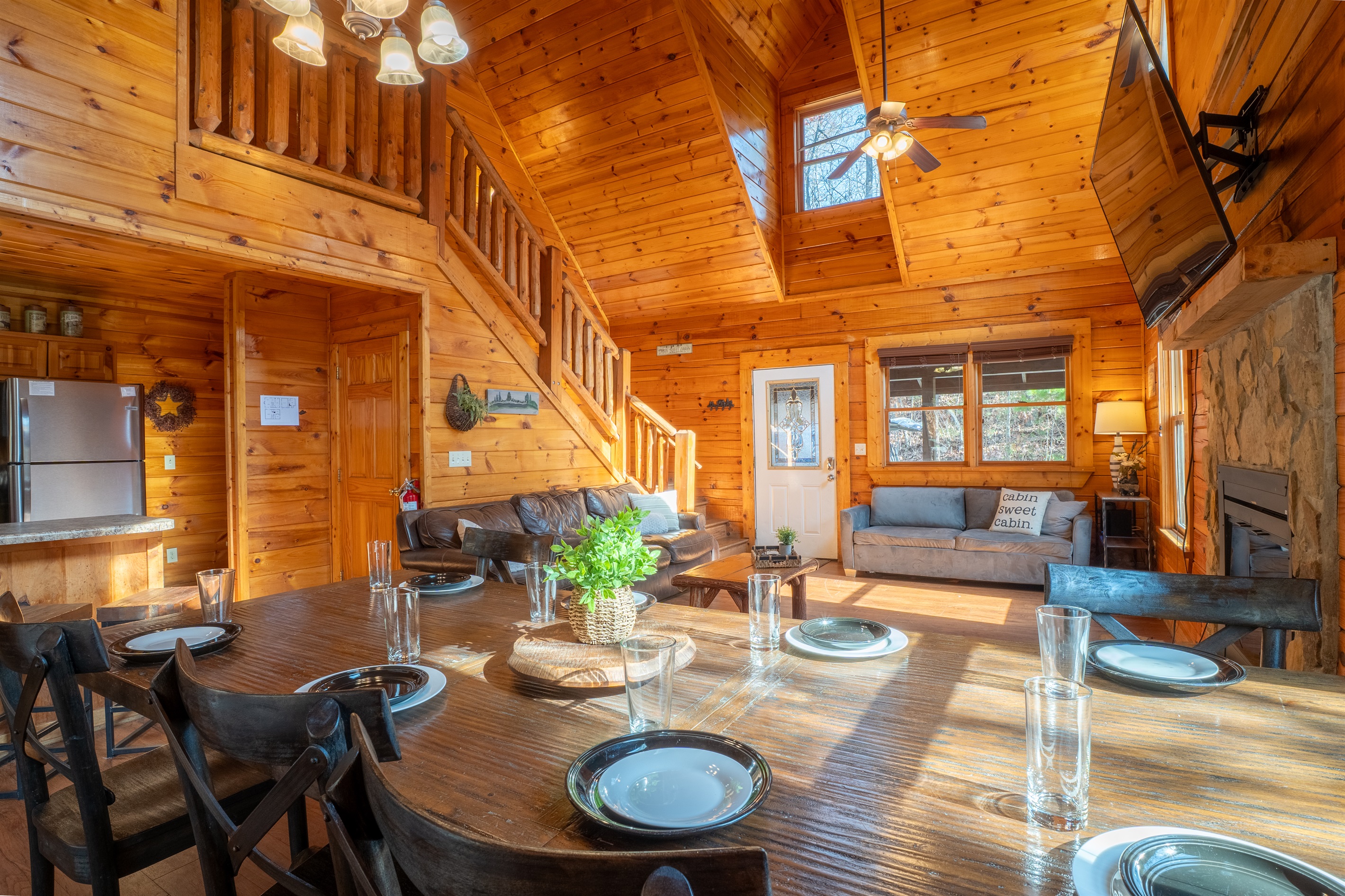 Our open main floor offers plenty of space to spread out yet still be together.