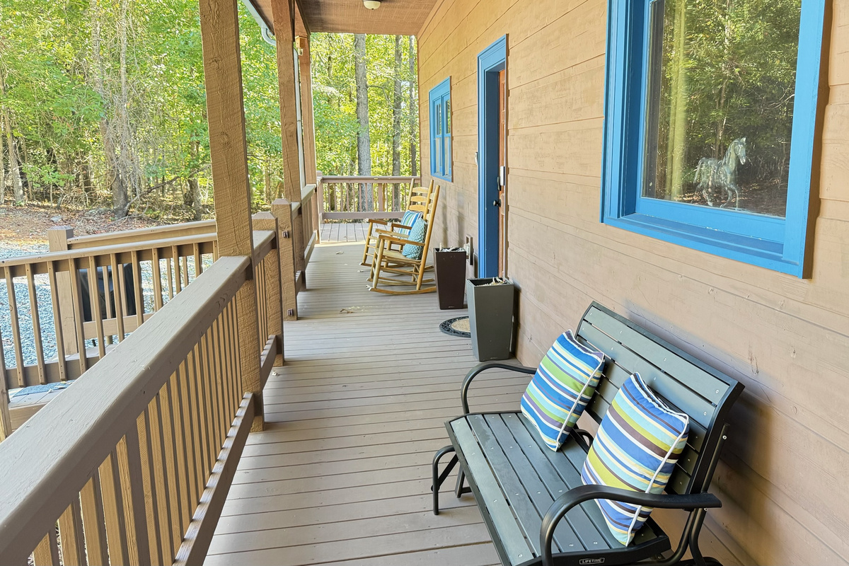 Wraparound patio