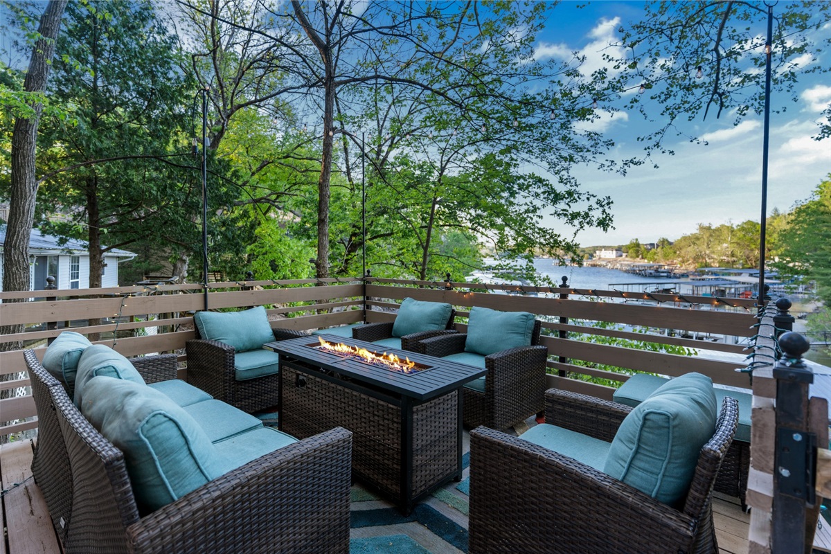 Relax outside with comfortable seating and peaceful surroundings.