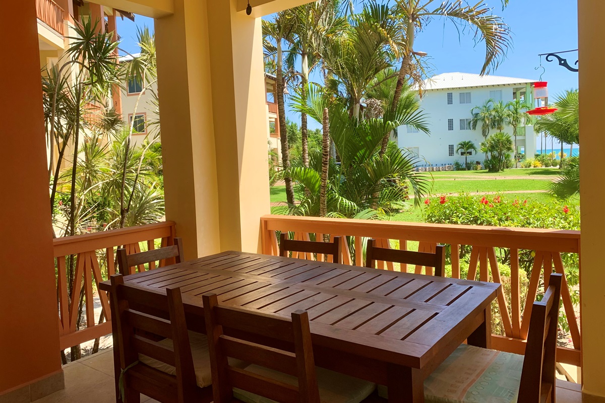 Patio with Garden View