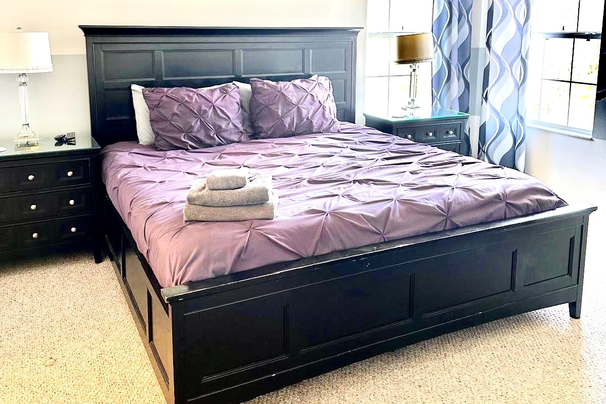 King Bedroom 1 with High End New Linens