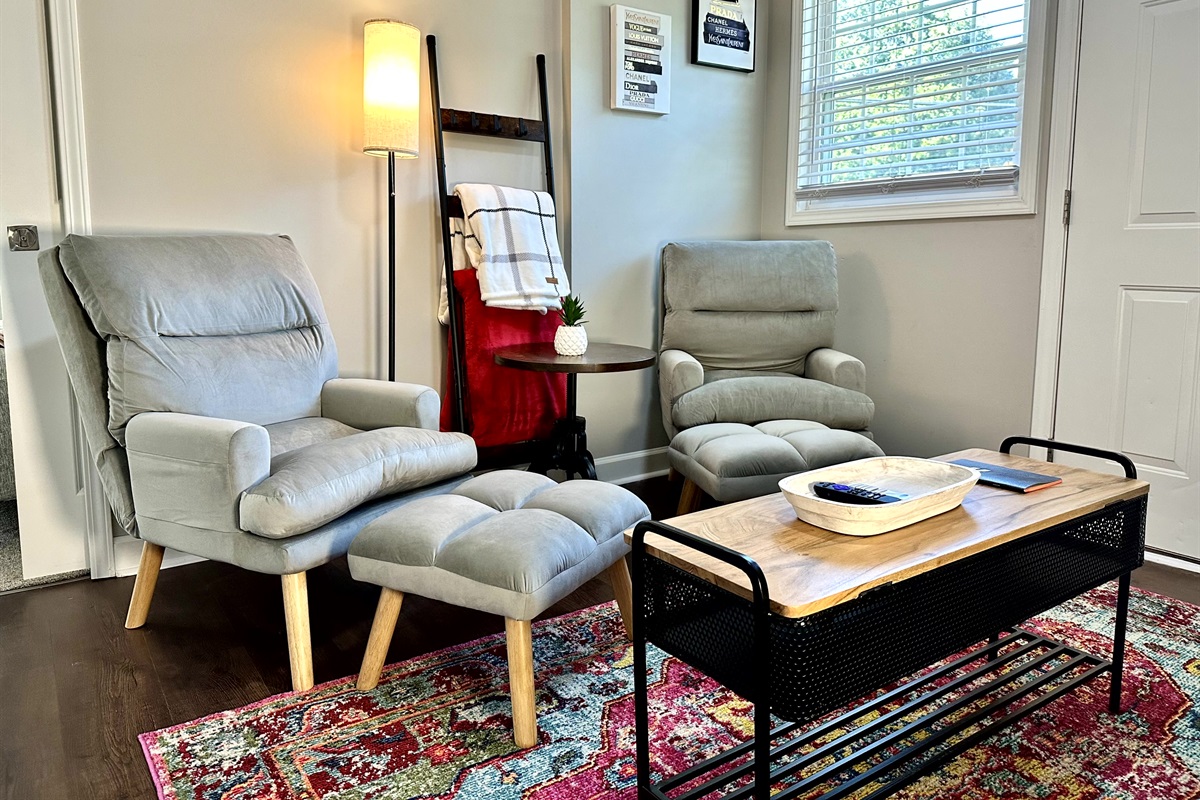 Cozy living room with comfy seating