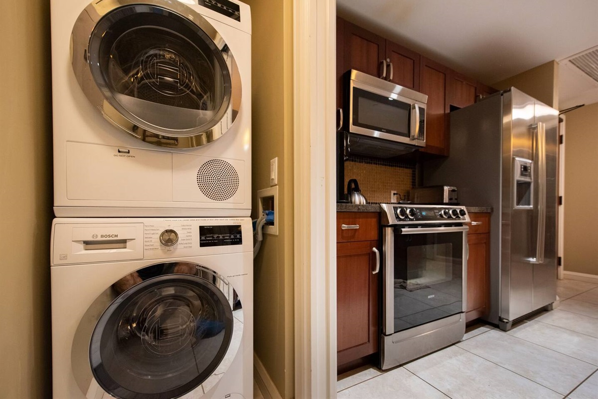 Stackable washer and dryer