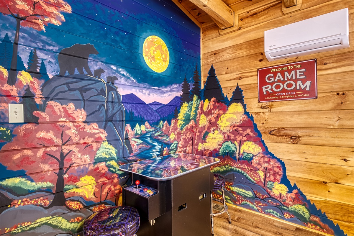 Mural and cocktail arcade