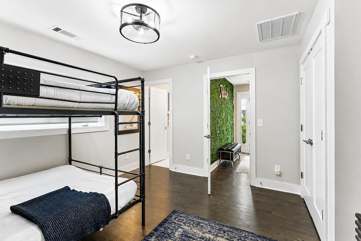 Sleep in, close the closet, and take your time &mdash; the second bunk room has space for four without feeling like a hostel.