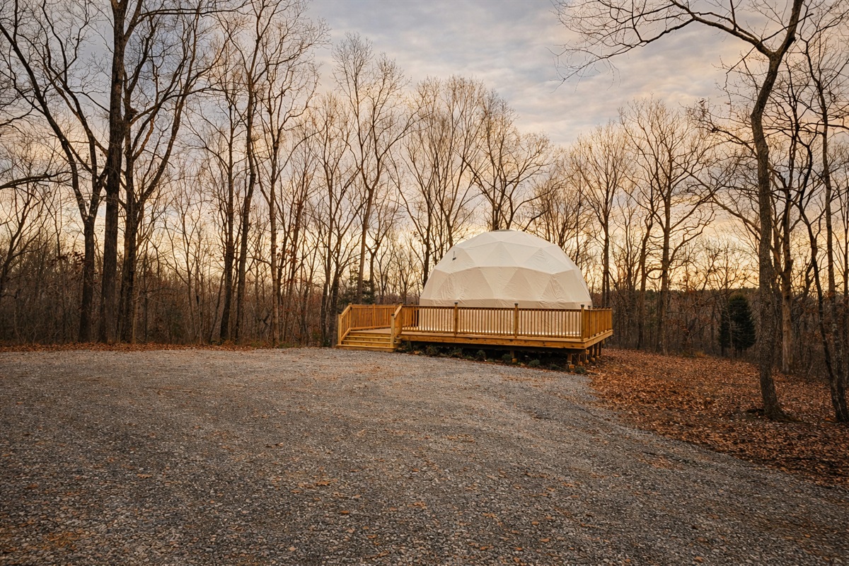 Tucked deep in the forest, your private dome escape awaits