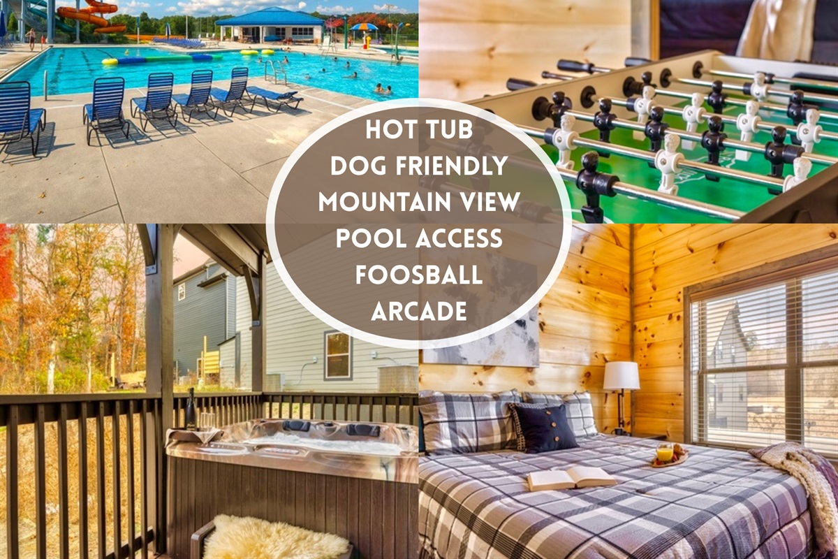 Wake up to birdsong and a fresh mountain breeze. Step out onto the porch with your morning coffee while your pup explores nearby trails. Later, unwind in the hot tub as the sun sets over the ridges a day well spent in your peaceful mountain escape.