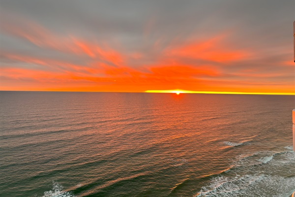 Catch sunrise from the east and sunset on the west from the wrap around balconies