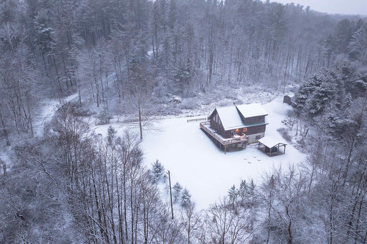 Beautiful winter aerial photo!