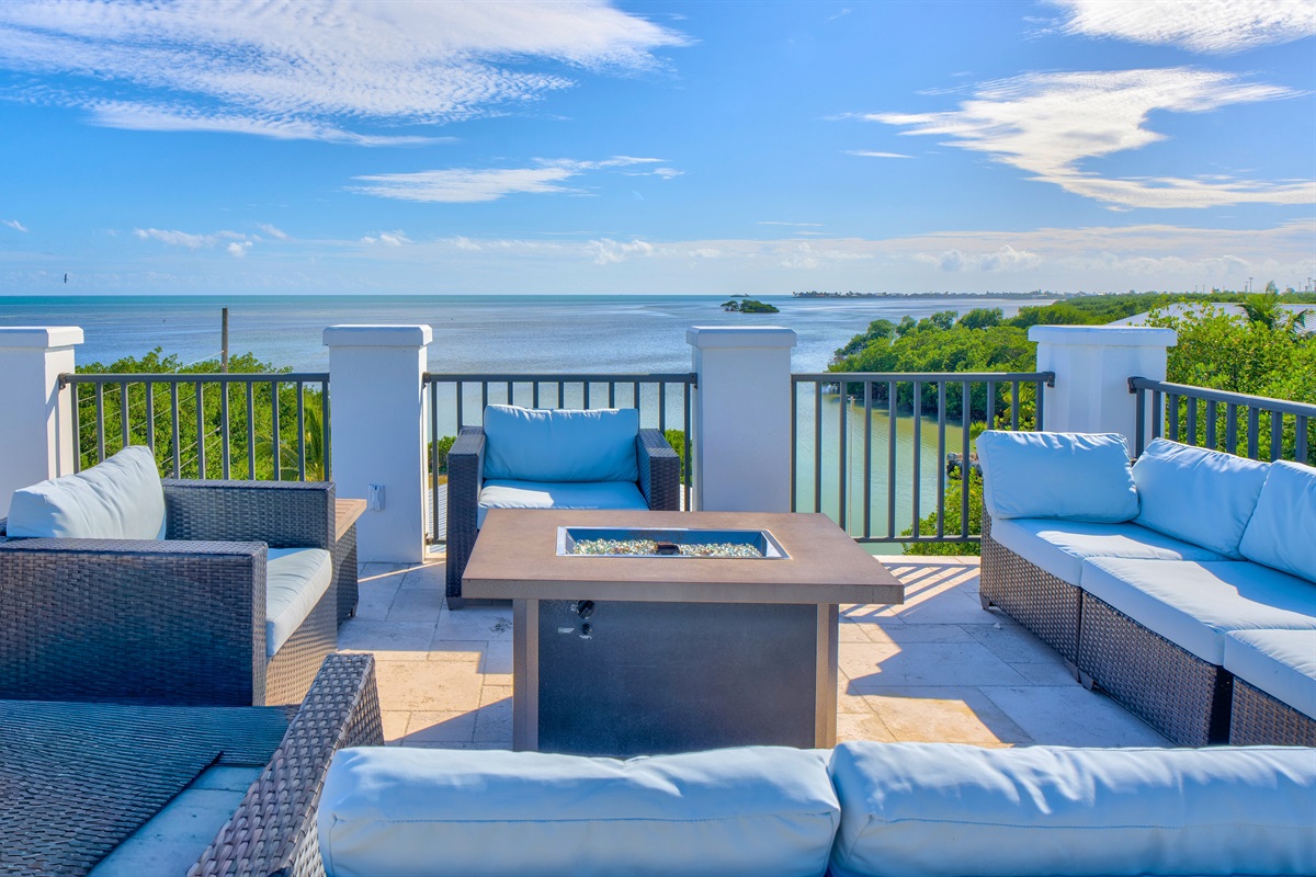 Enjoy a cup of coffee on the rooftop while watching the sun come up.