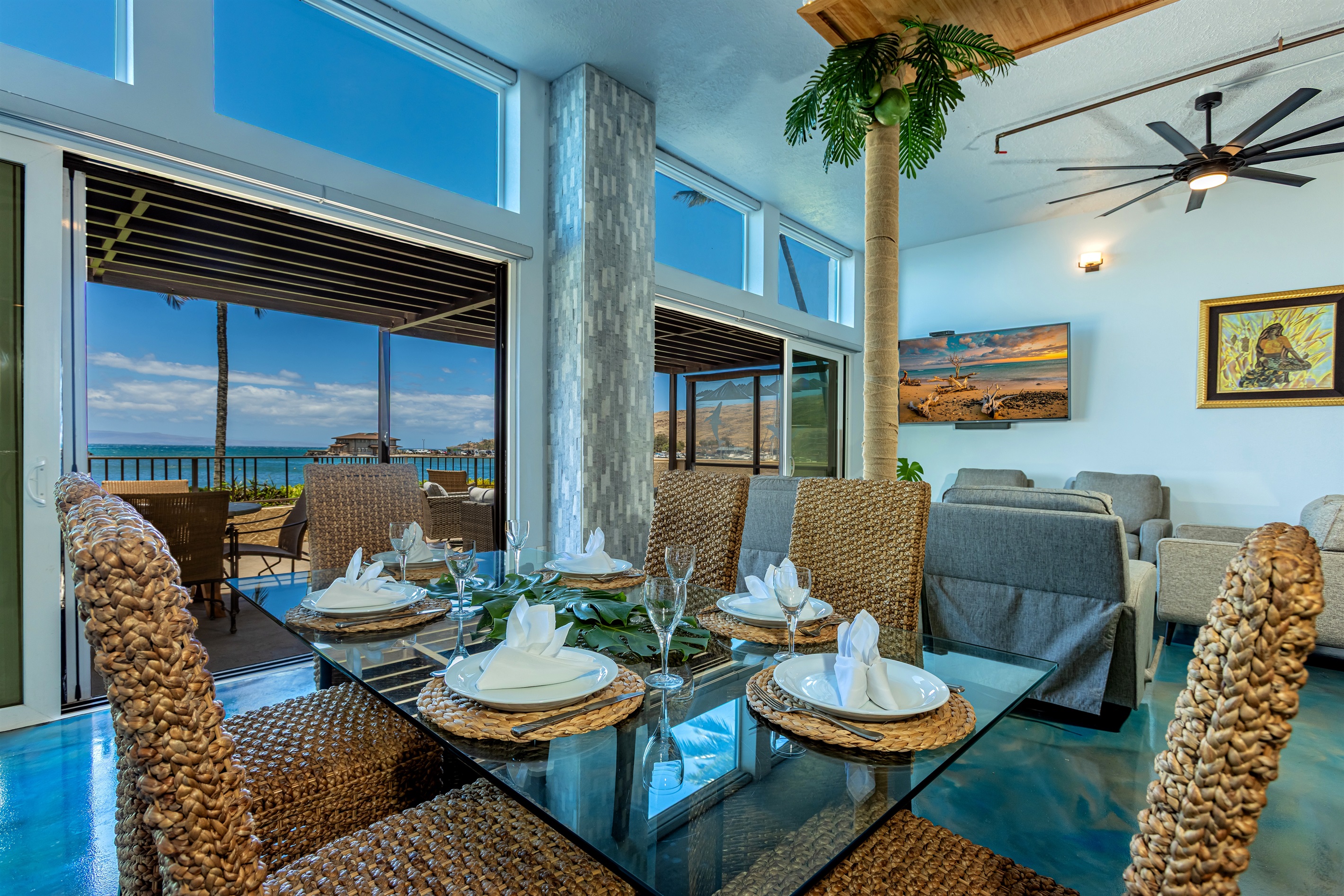 Dining area view southwest