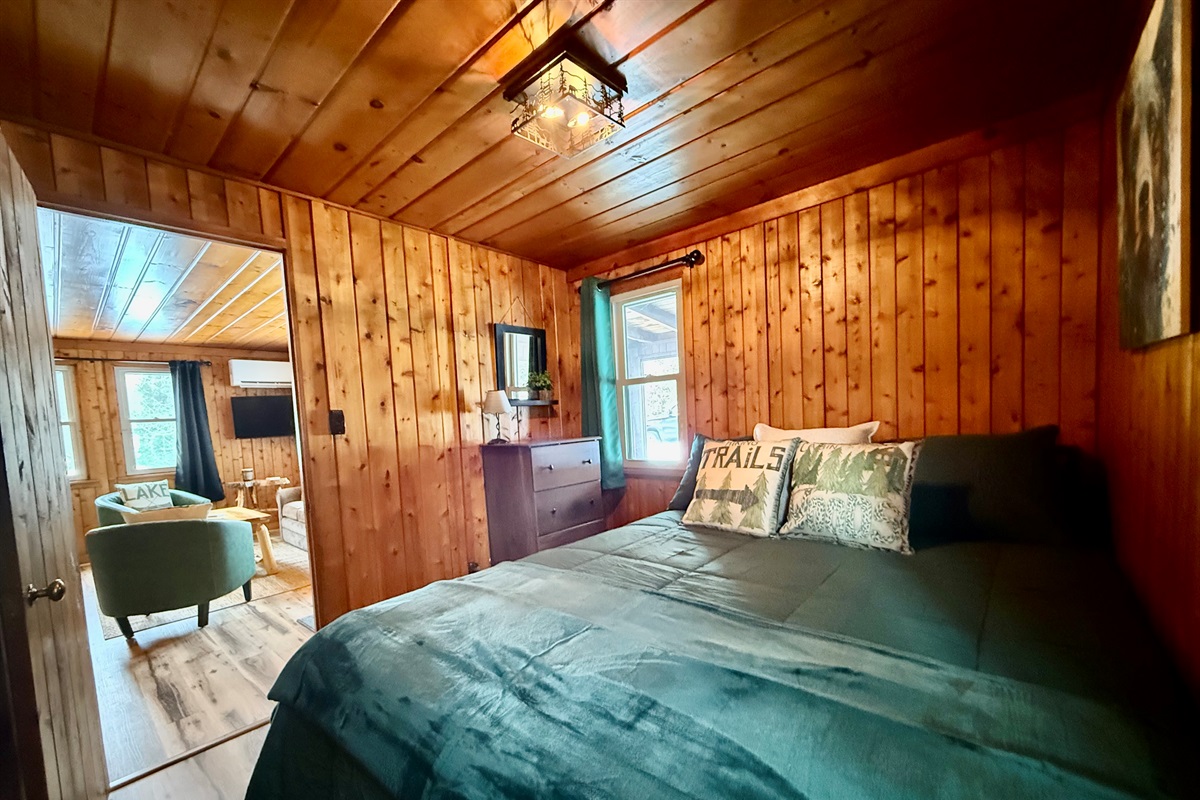 Queen size bedroom with brand new bed!