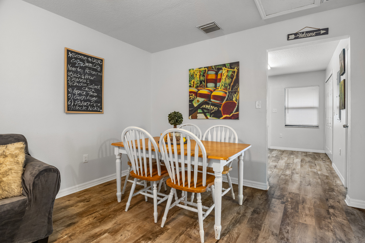 Dining Room connects to the Kitchen.