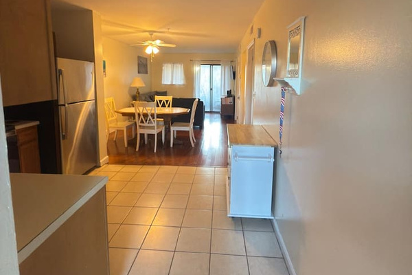 Hallway to the dining area