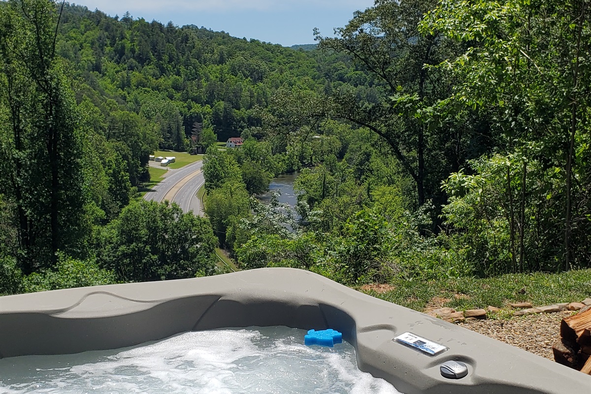 View from the hot tub