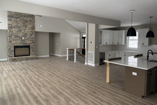 Kitchen and great room, construction update 1/31/26.