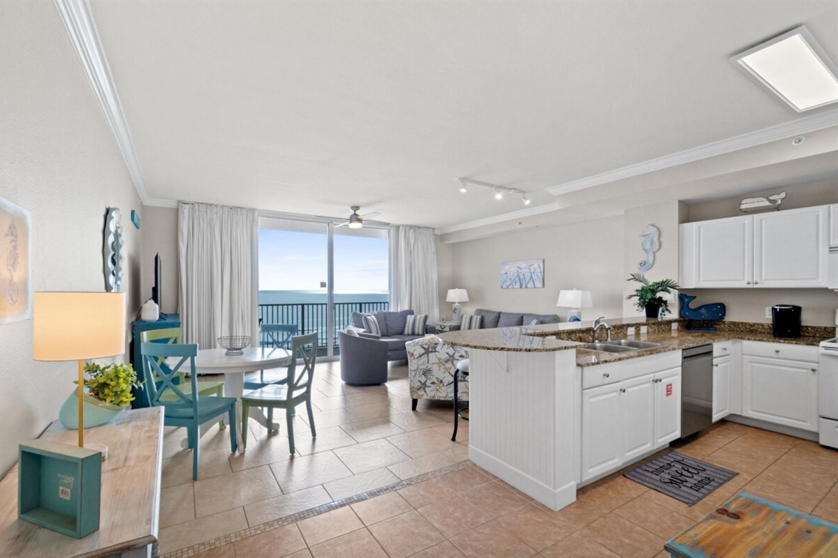 Kitchen and Living Room