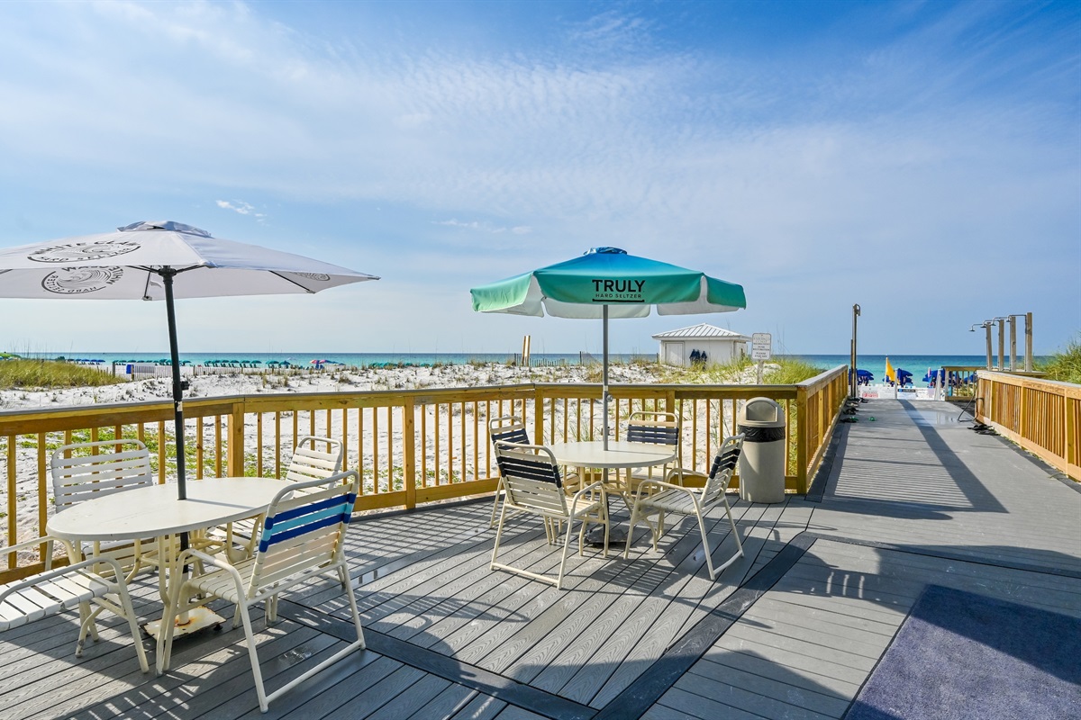 Tiki bar area