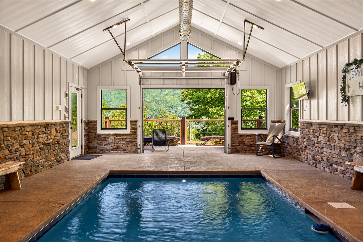 Your own private indoor heated pool house