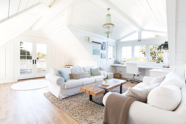 Two floors, two living rooms, high-end furnishings and custom details and thoughtful amenities at every turn. 