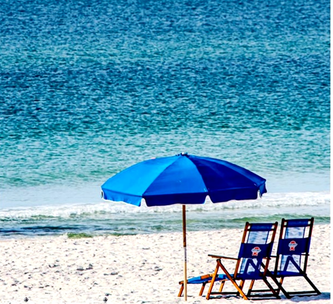 Two FREE Beach Chairs and Umbrella - Set up Daily