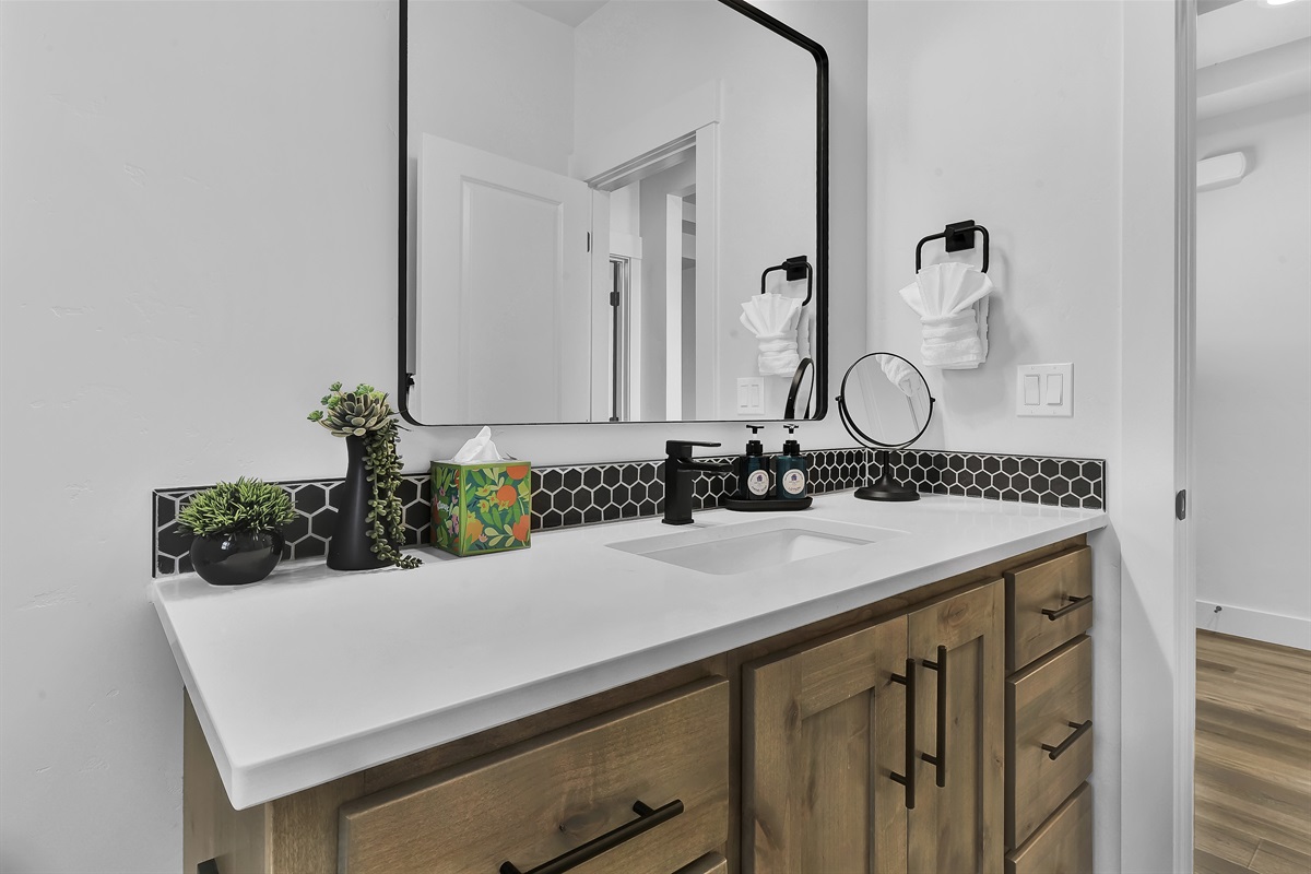 Hallway bathroom