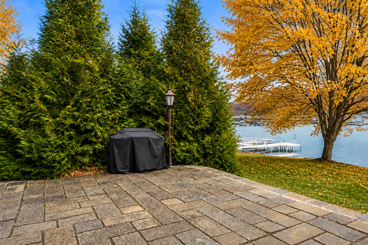 Lakeside patio