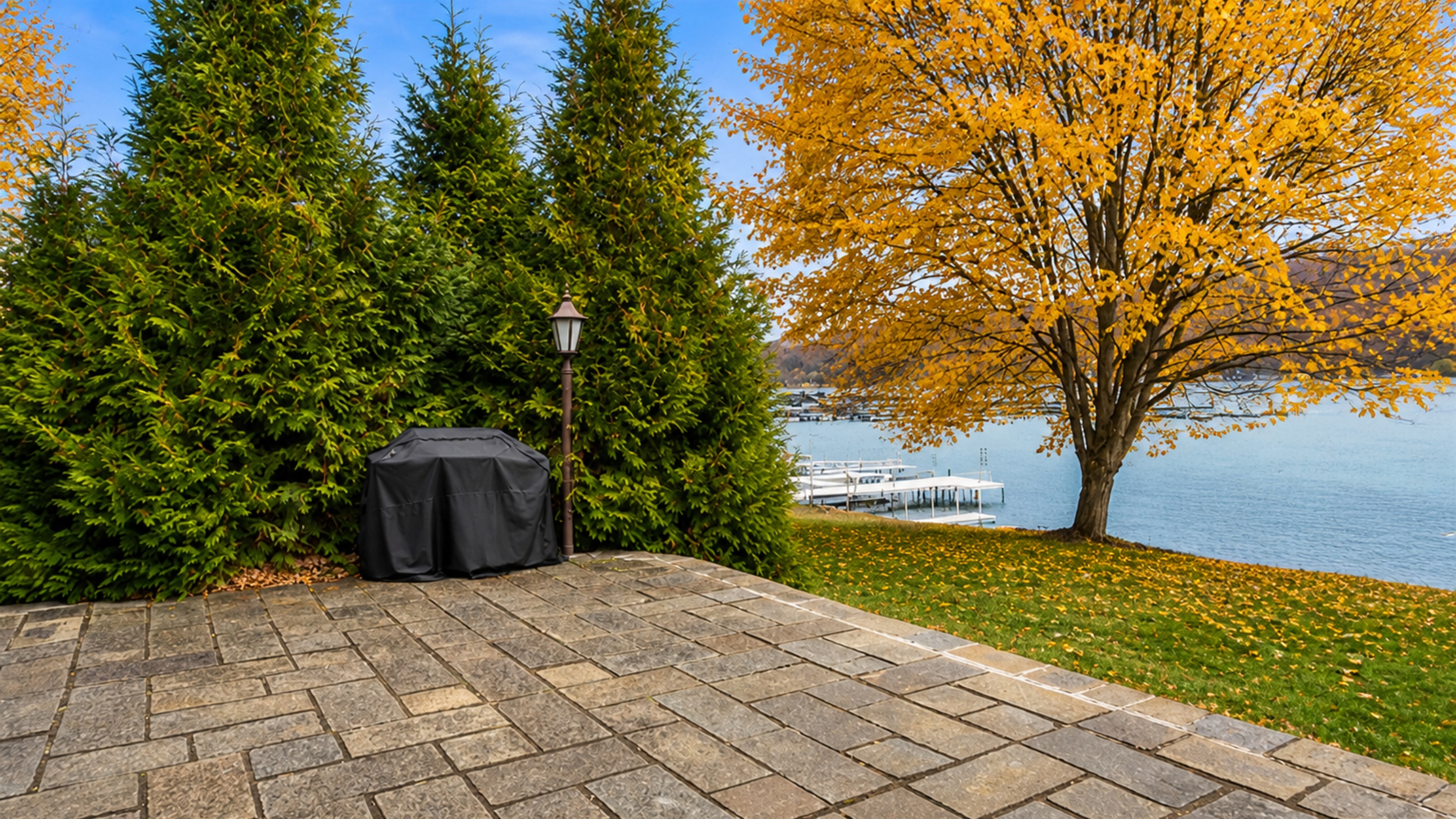 Lakeside patio