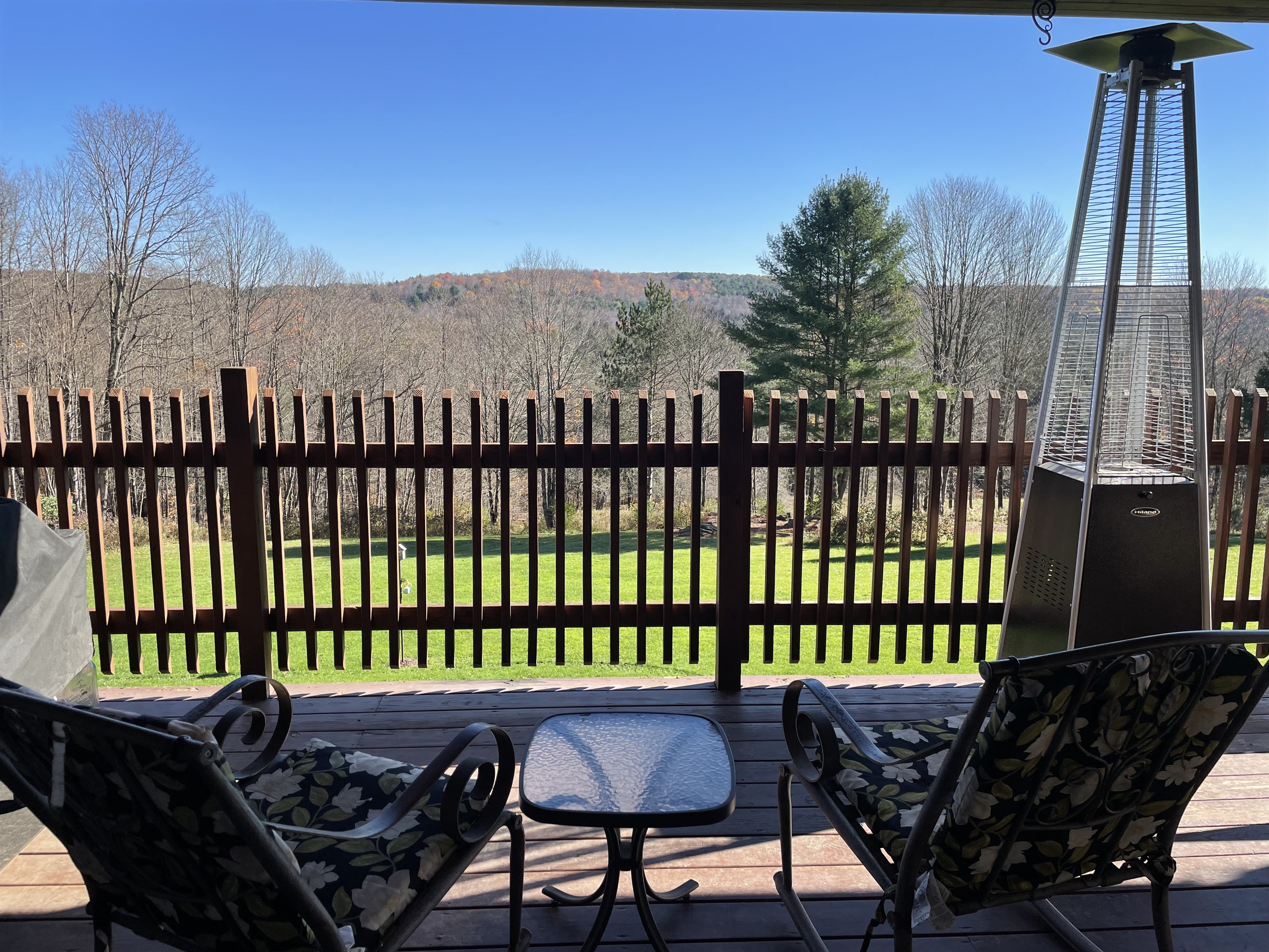 Big Sky view from balcony off kitchen
