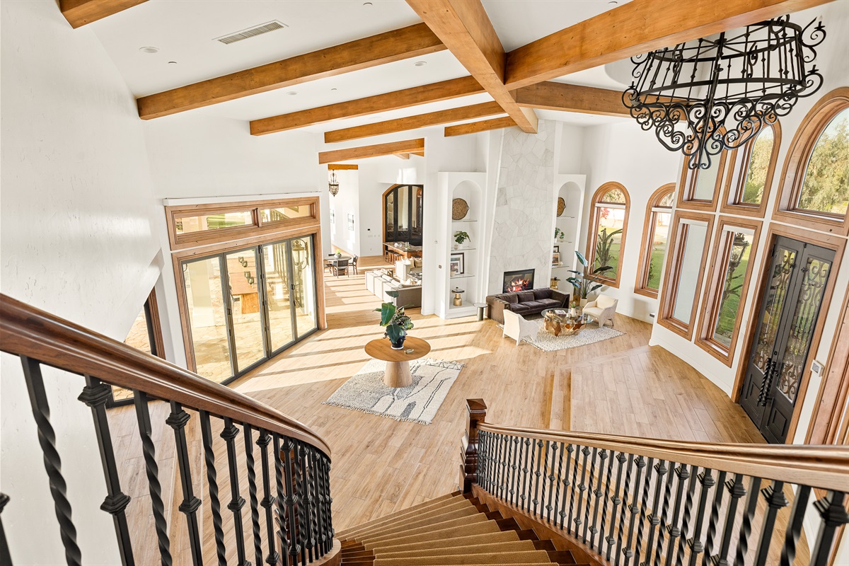 Grand Entry from stairs