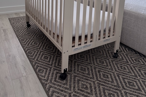Full-size portable crib available, if needed