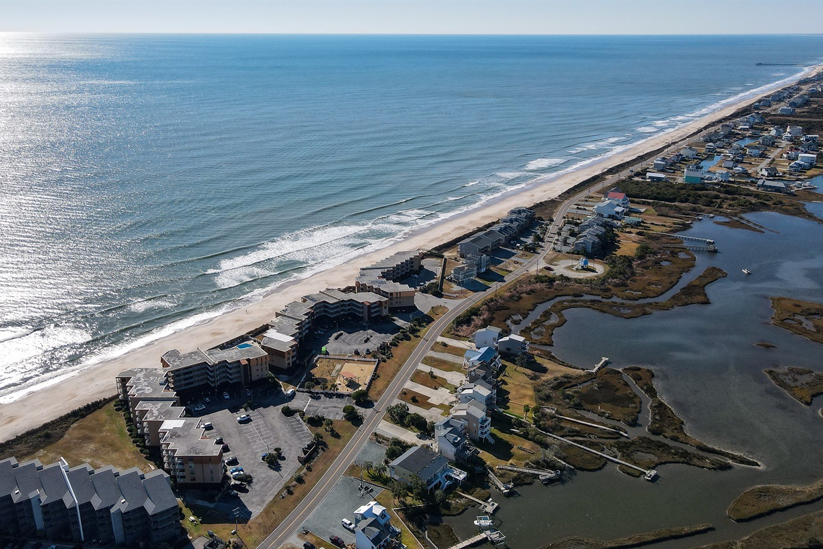 Topsail Dunes facing the ocean