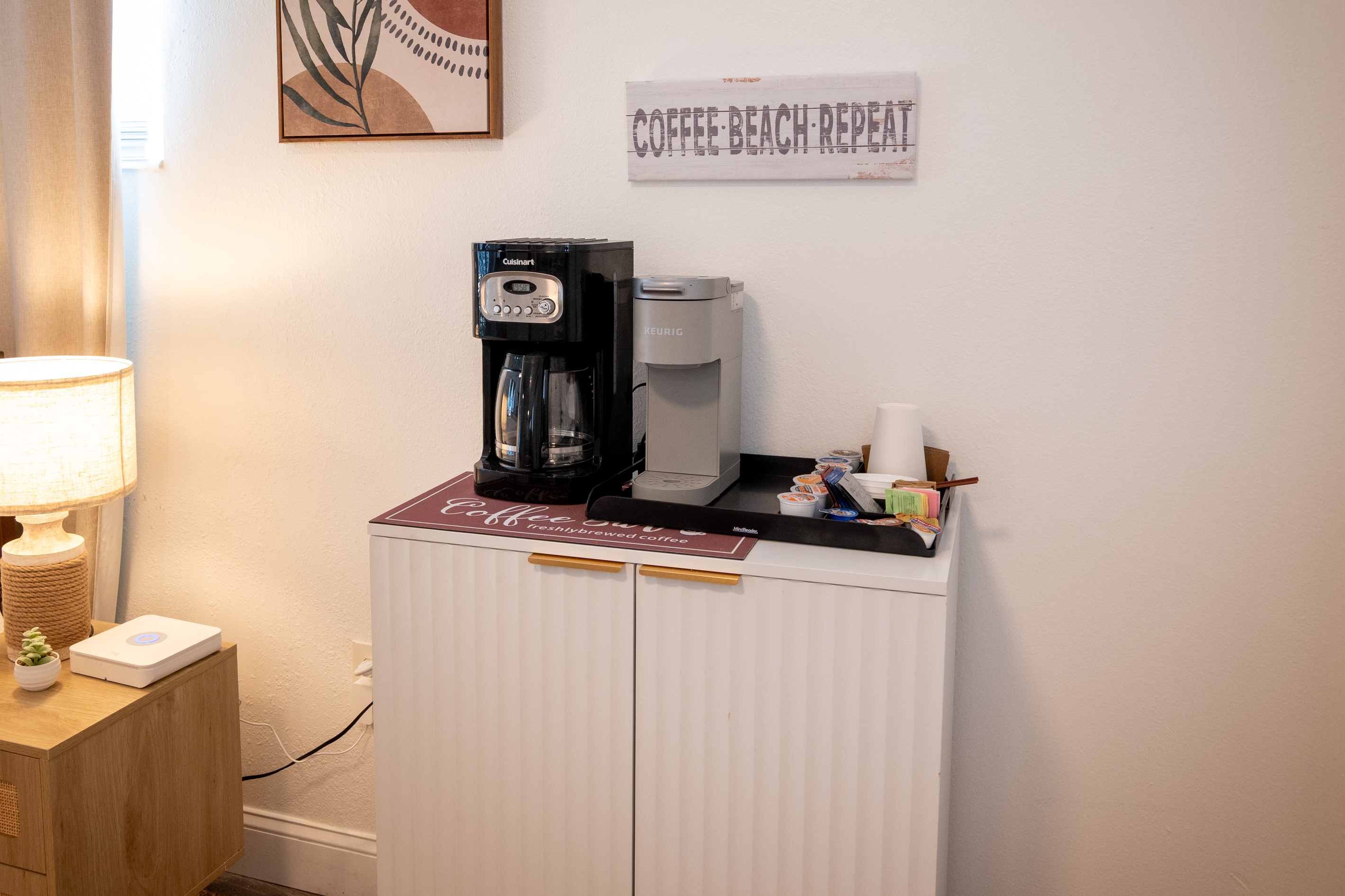 Coffee station – coffee, beach, repeat