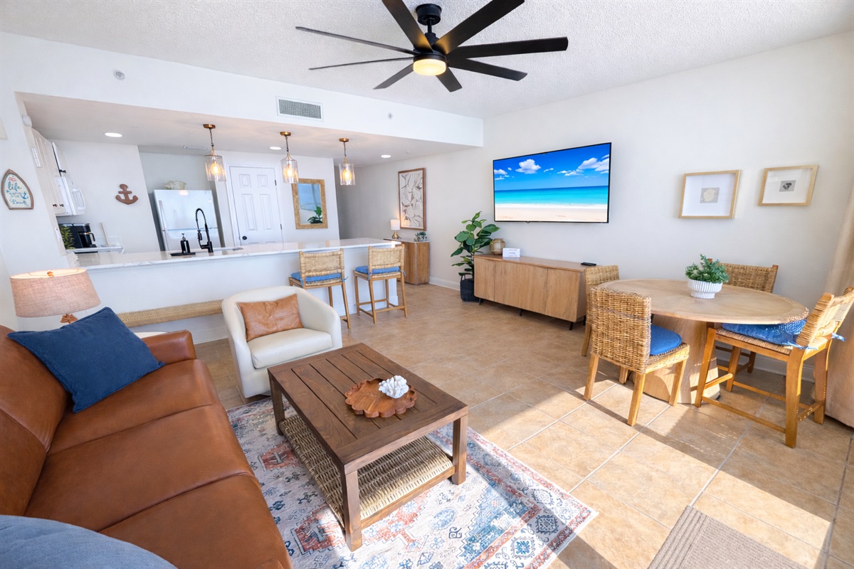 Modern and cozy living room