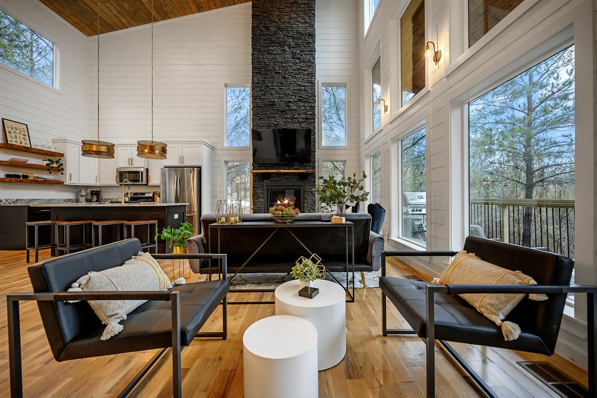 A quiet corner lounge spot offering a calm place to sit back and relax outside the main living space.