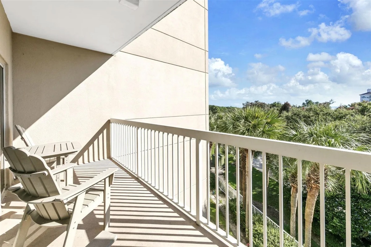 Balcony off the Living Room and Master Bedroom