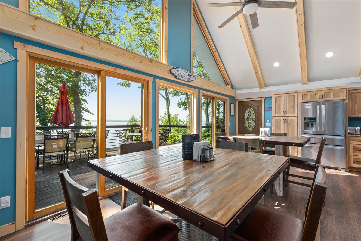Take in the breathtaking views of Gull Lake while having your meals together in our gorgeous kitchen.