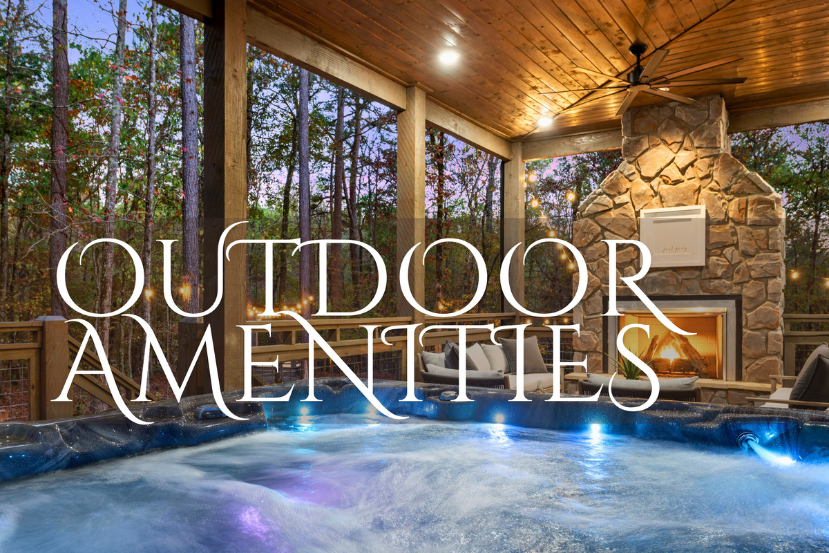 Slip into the hot tub for a truly relaxing experience. Surrounded by nature, this cozy spot lets you soak under the stars.
