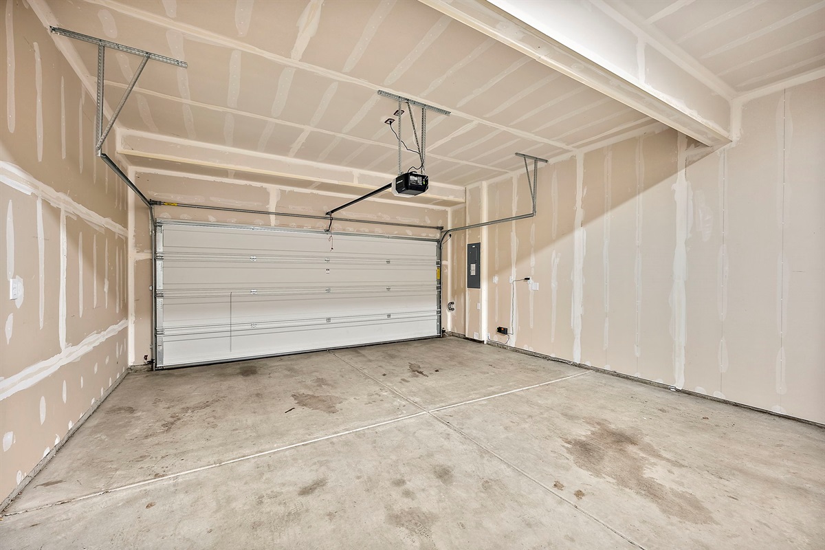 2 car garage + driveway parking