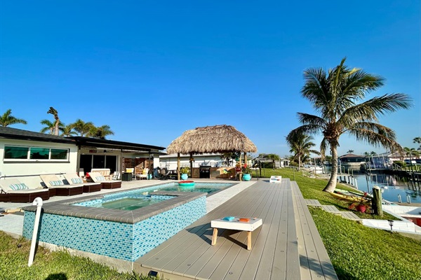 Cornhole by the Pool