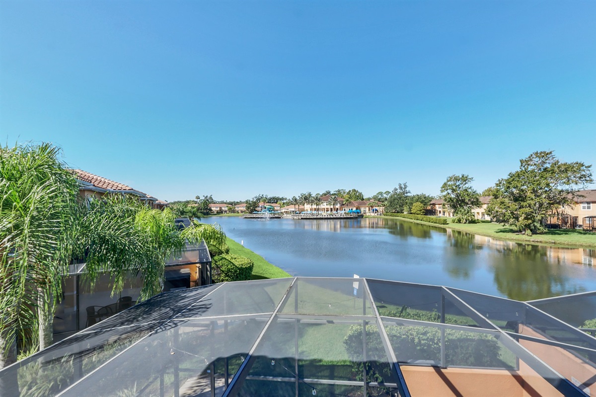 View from the second floor balcony