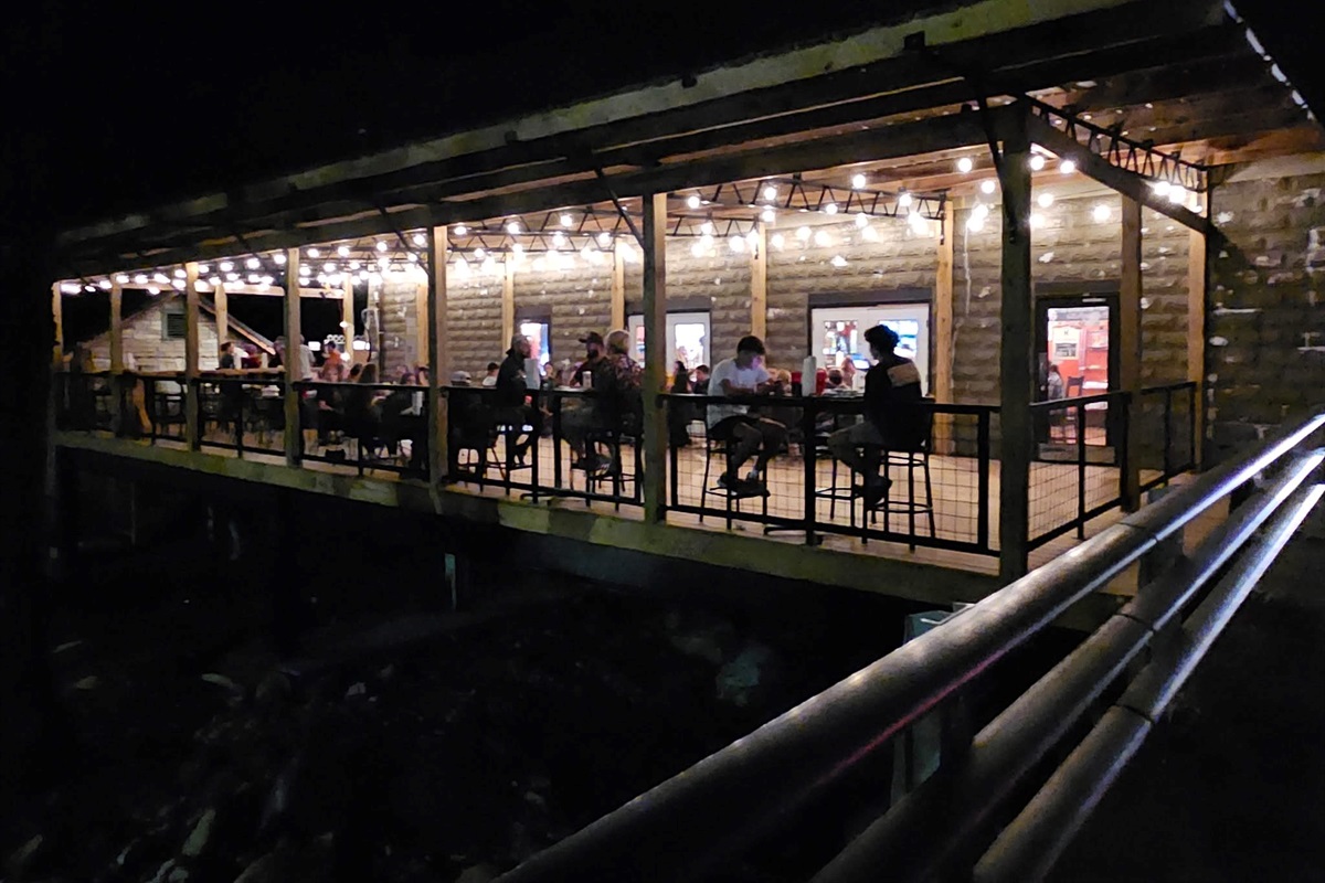 The Spring Creek Tavern is a Hot Springs staple, serving a variety of cold brews, burgers, wings, and cheese sticks. Located downstream from the cottage.