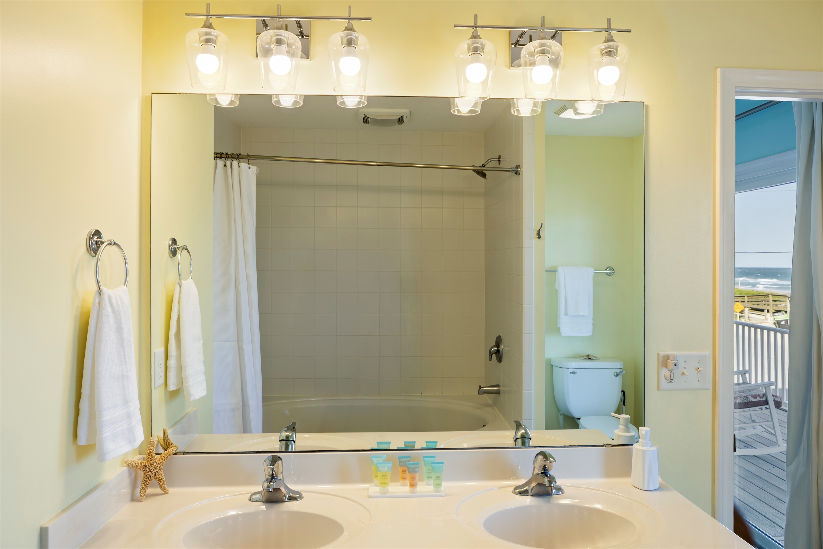 Double vanity with room to share