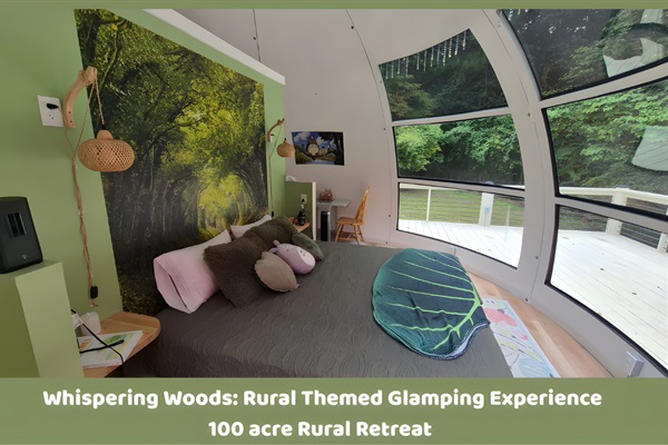 Unique Glamping Dome Experience-Private-Rural-100 Acre