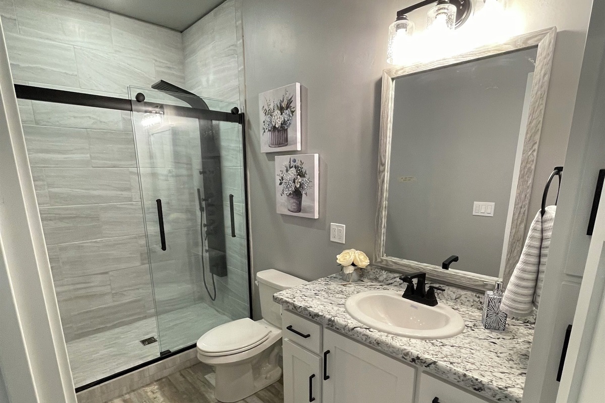 House 2 - bedroom 2 en-suite bathroom