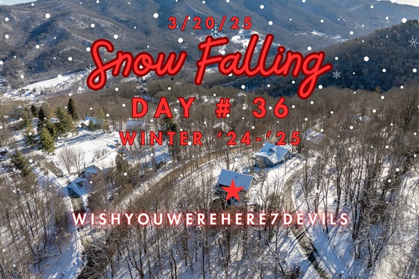 Real Drone Pic! 7D is known for its' views & its' weather - we had 36 Days of Snow FALLING for the 24-25 winter season! And LOOK @ the clear roads-plowed daily in wintry weather! Thanks 7D