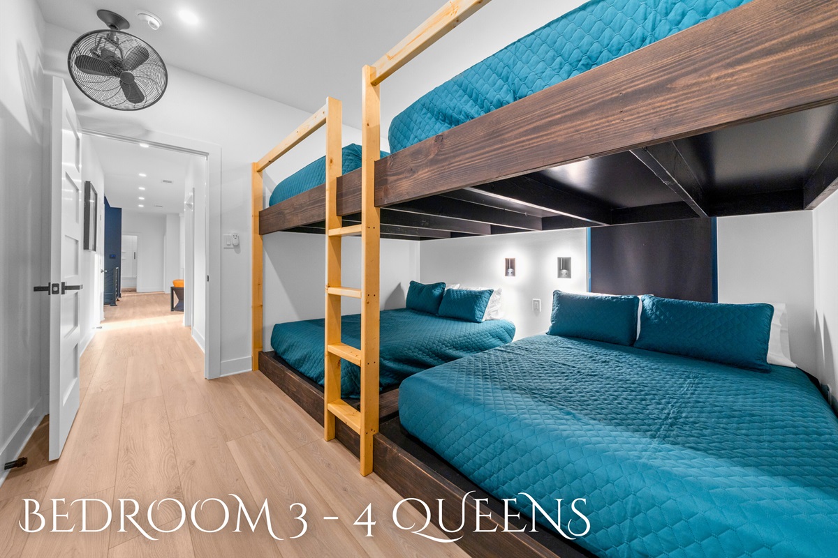 Sleepovers just got better with these spacious and comfy queen beds. Plenty of room for everyone!