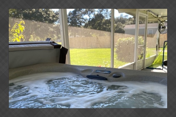 Relax in your private hot tub